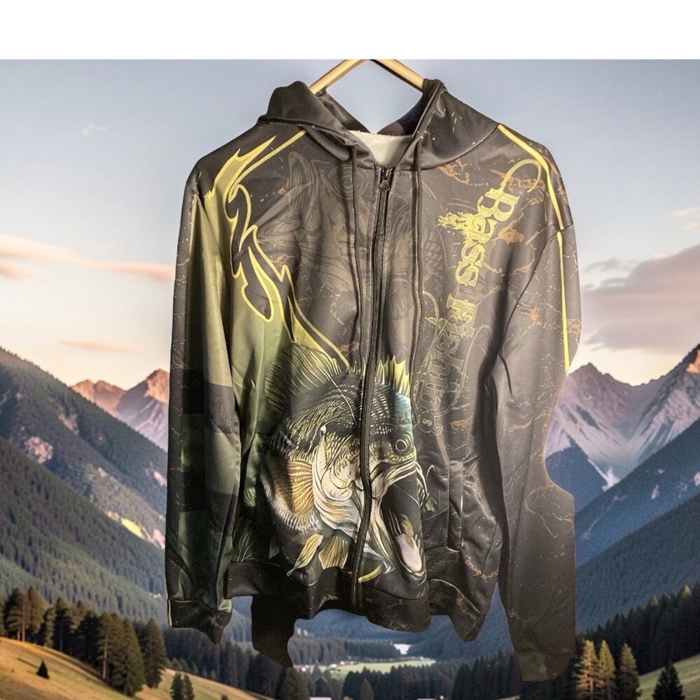NEW Fishing 3D Hoodie Men/Women Outdoor Fishing Camping Clothing, Size XXL